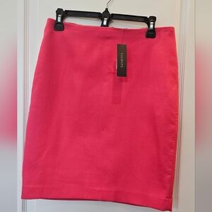 Talbots Pink Midi Pencil Skirt Size 10 Petite NWT